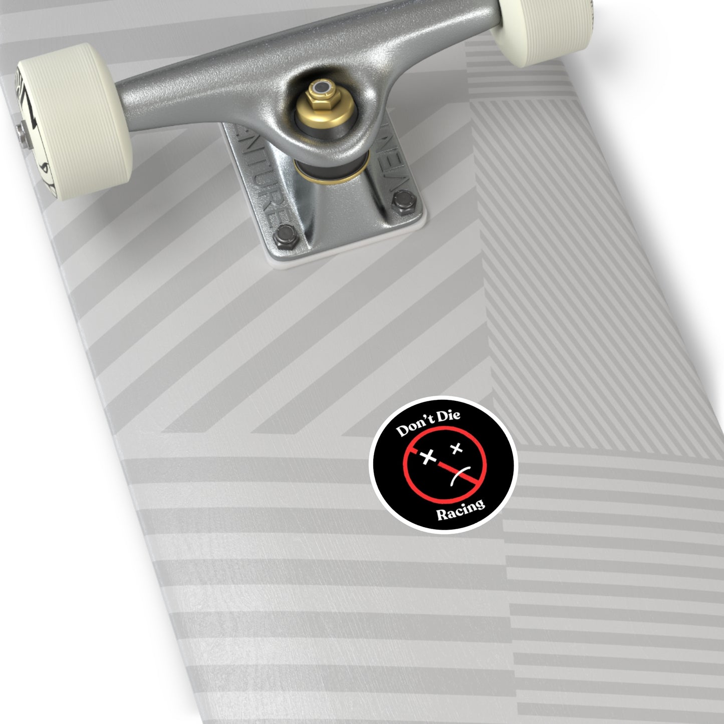 “Don't Die Racing” Round Stickers/Decals