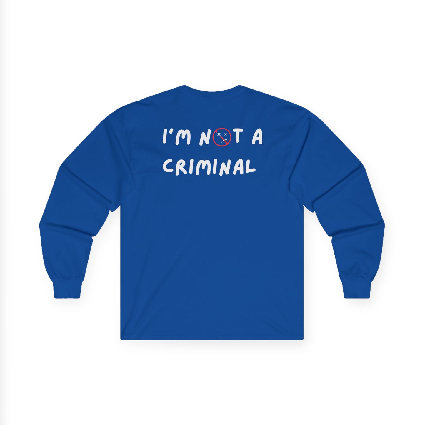 “I’M NOT A CRIMINAL” DDR-CREW NECK